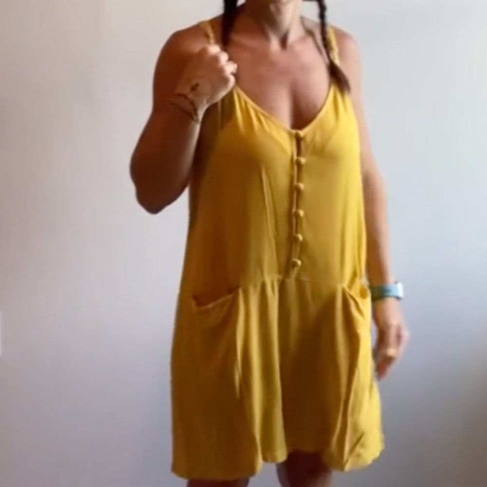 Baggy yellow romper